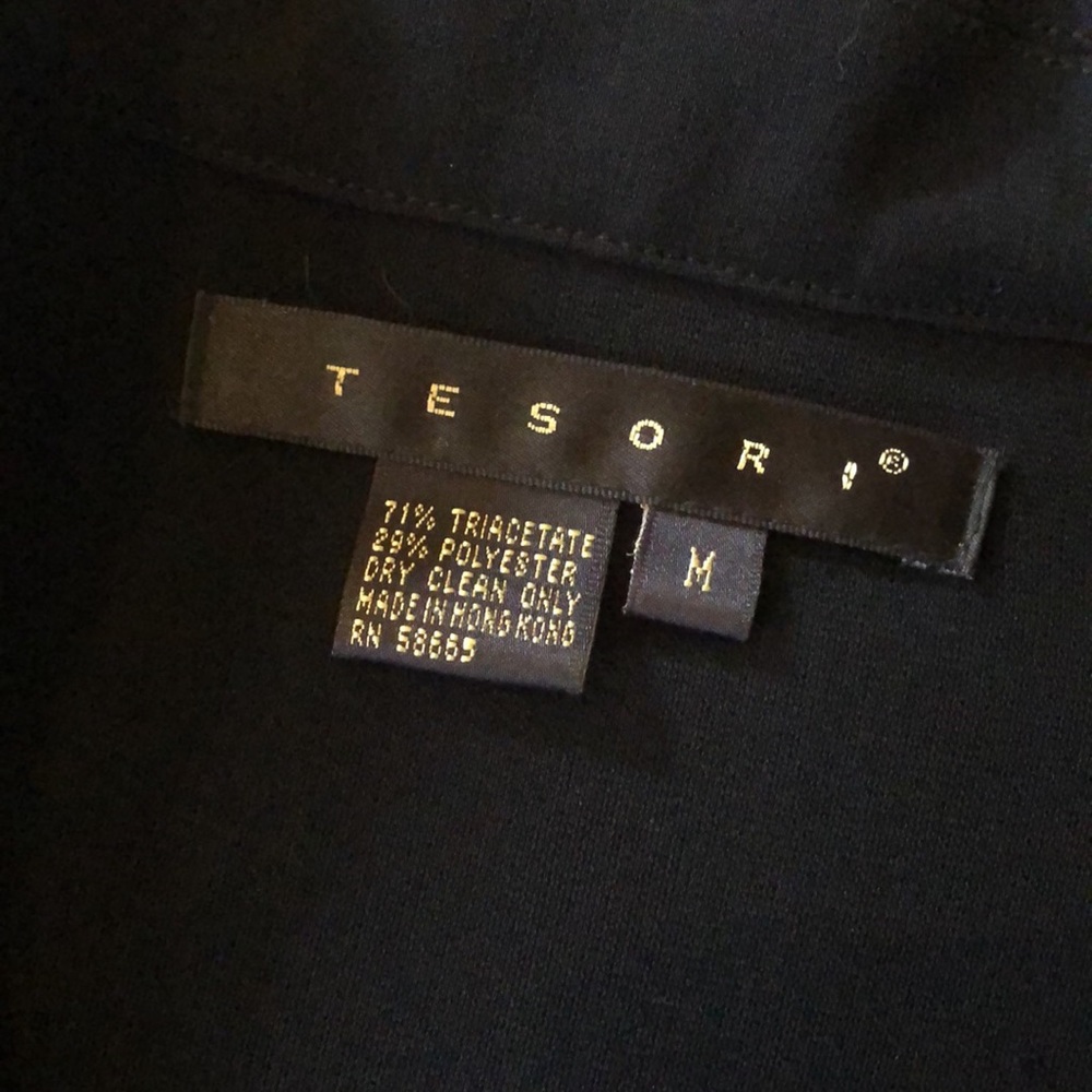 Tesori One Button Front Collared Lightweight Vers… - image 5